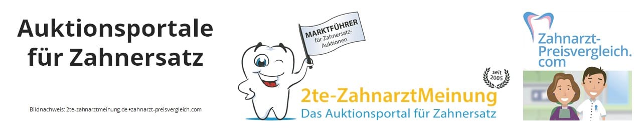 Abb. 22: Marktführer und Co. für Zahnarztpraxen, die in einschlägigen Zahnersatz-Auktionsportalen um die Gunst preisorientierter Patienten buhlen.